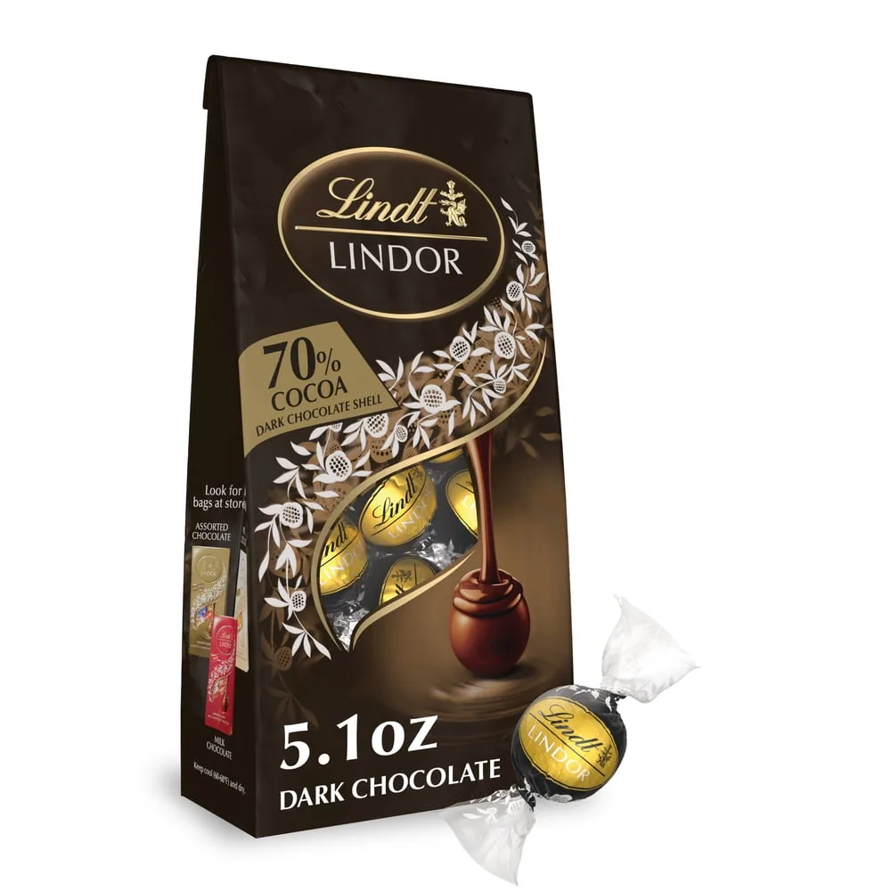 LINDOR 70% Extra Dark Chocolate Truffles