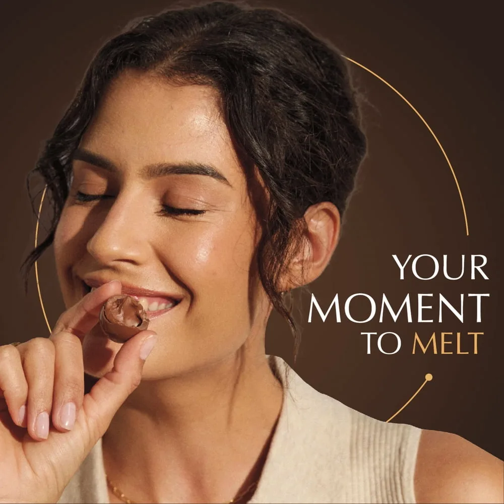 LINDOR 70% Extra Dark Chocolate Truffles — editorial view