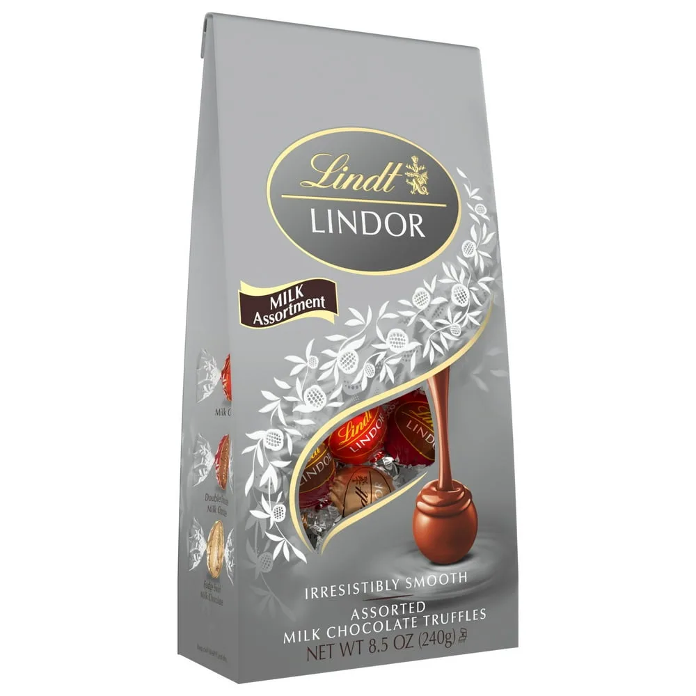 LINDOR Milk Assorted Chocolate Truffles — editorial view