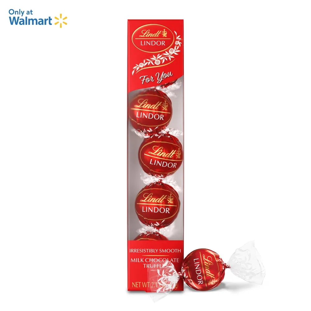 LINDOR Milk Chocolate Truffles Favor Gift Box