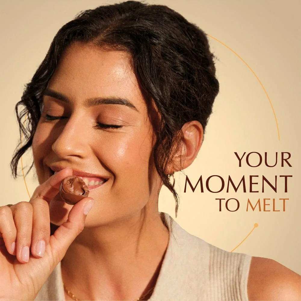 LINDOR White Chocolate Truffles — editorial view