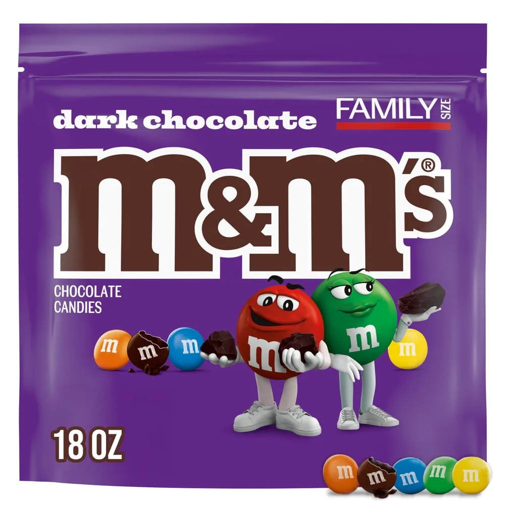 50% Cacao Dark Chocolate Candy, Family Size