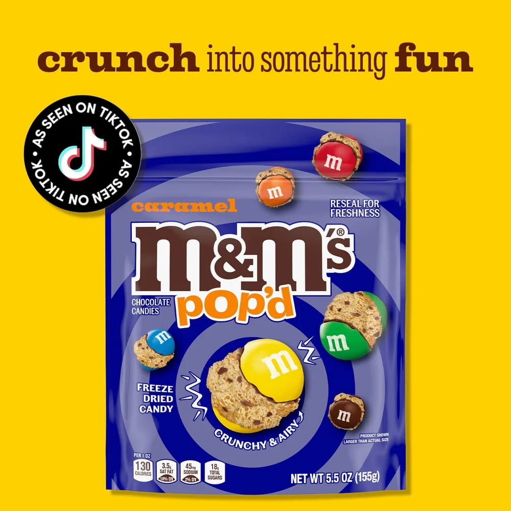 Pop'd Caramel Chocolate Crunchy Candy — editorial view