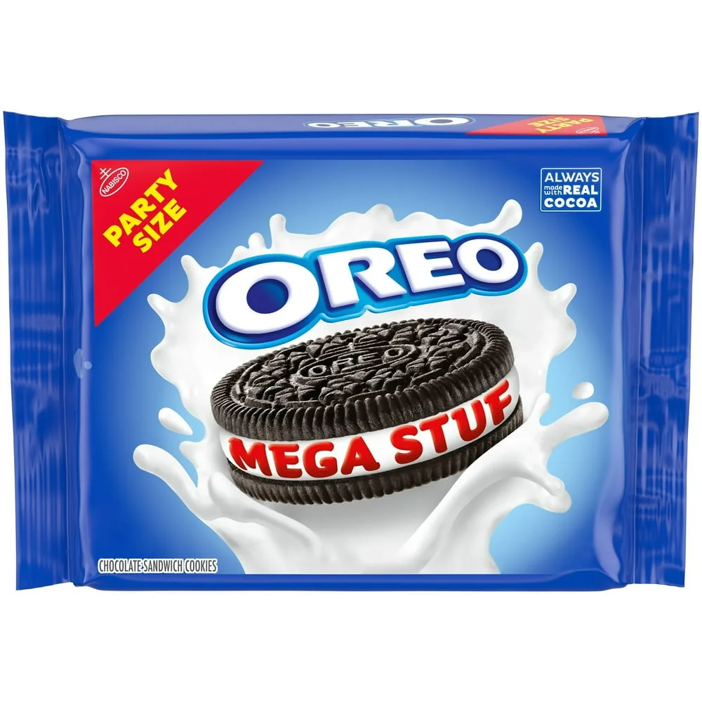 Mega Stuf Chocolate Sandwich Cookies, Party Size