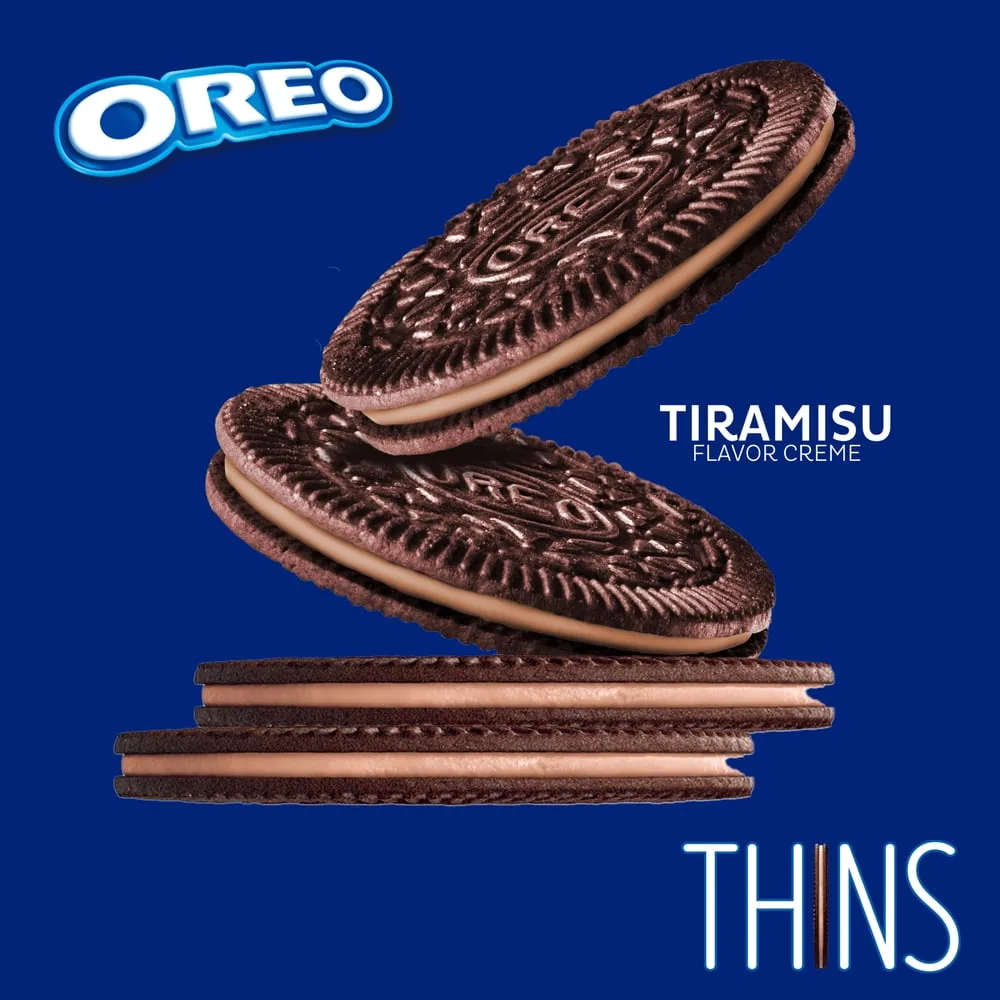 Thins Tiramisu Creme Sandwich Cookies, Family Size — editorial view