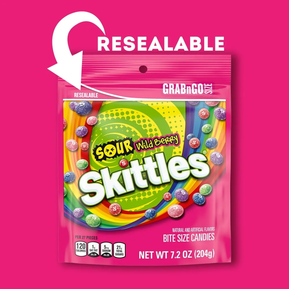 Sours Wild Berry Chewy Candy — editorial view